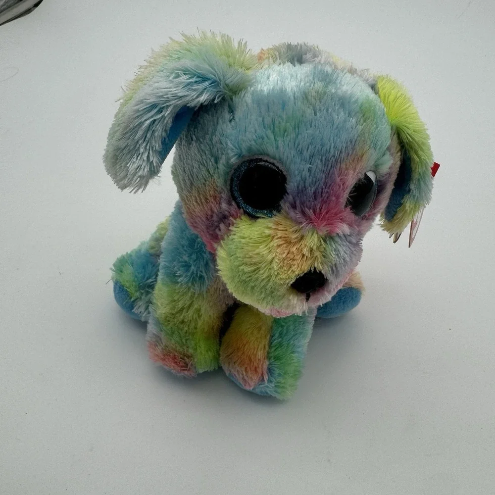Ty Beanie Babies Max The Dog Colorful Autism Awareness Plush‎ 2012 MWMT